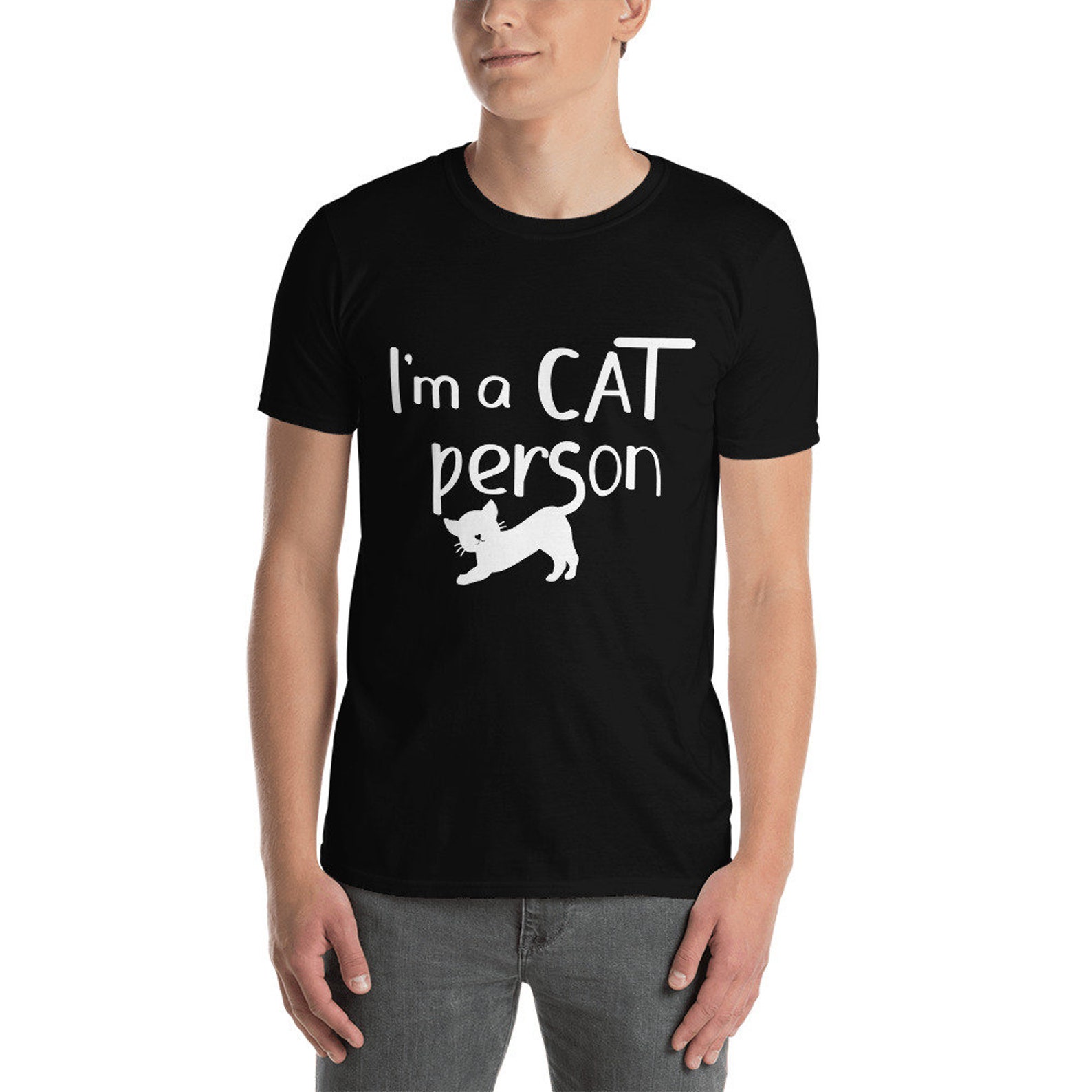 T-shirt Im A Cat Person T-shirt Unisex T-shirt de chat - Etsy France