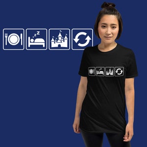 Eat Sleep ThemePark Repeat T-Shirt (Unisex)