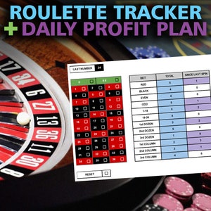 Roulette Tracker + Daily Profit Plan | YouTube LunchMoneyMo | Roulette Strategy | Roulette System