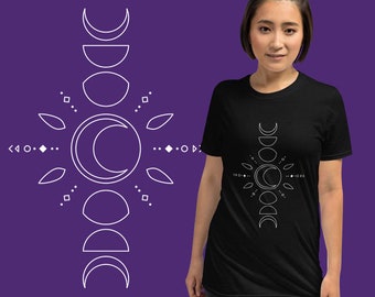 Moon Phases Shirt | Unisex T-Shirt | Soft Fleece Shirt | Astronomy T-shirt | Celestial Shirt | Funny Astrology Shirt | Moon Graphic Tee