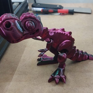 Articulaed flexi t rex dinosaur, t rex kids toy, dinosaur flexiable figurine, fidget dinosaur, prehistoric, dinosaur lover