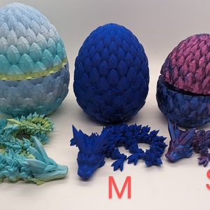Dragon egg with articulated dragon