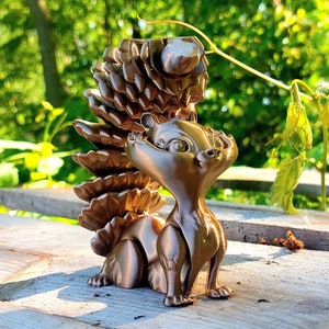 Articulated Flexi Squirrel, Squirrel Kids Toy, Fidget Toy, Desk Stress Toy, Squirrel Decoration, 40+ Colors, Stress Toy