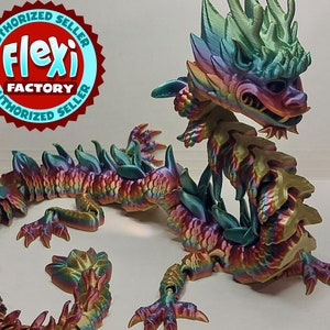 Articulated Imperial Chinese Dragon, Glow in The Dark Dragon, Fidget Toy, Desk Decoration, Kids Toy, Dragon Decoration