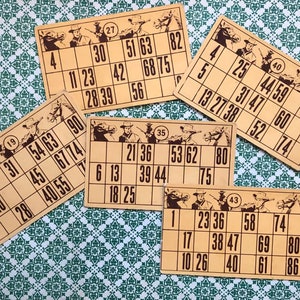 Tarjetas de juego de vaquero vintage, vendidas en juegos, aptas para manualidades y reciclaje.
