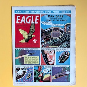 Fantastic, Rare, Complete Set (52+1 Issues) of 1958 “Eagle” Comic Books, Published in England