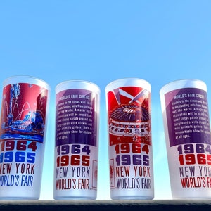 1964 New York World’s Fair Souvenir Hi-Ball Glasses--Your Choice!