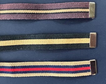 Lacoste Vintage Stretch Canvas Leather Mens/unisex Belt - Etsy display picture 1