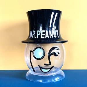 Vintage Mr. Peanut Advertising Counter Display Canister, Circa 1980s-90s