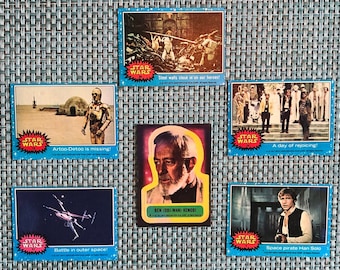 Vintage 1977 TOPPS Star Wars Collector Cards, Your Choice
