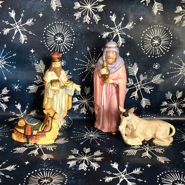 Vintage Porcelain Nativity Figures, Homco and Japan, your choice