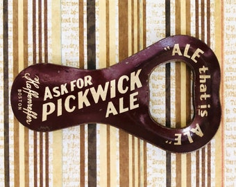 vintage Haffenreffer Boston Brewery Pickwick Ale Ouvre-bouteille en métal