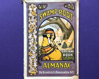 Antique “Swamp Root” Almanac, “Dream Book,” 1940