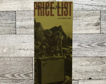 Lista de precios de guitarras Fender vintage poco comunes, octubre de 1967