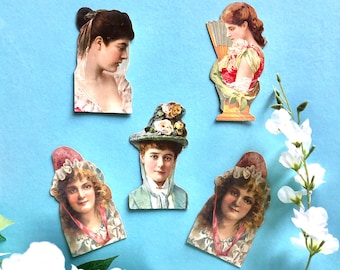 Antique Tobacco Trade Card: Duke's Honest Long Cut, Stars of the Stage
