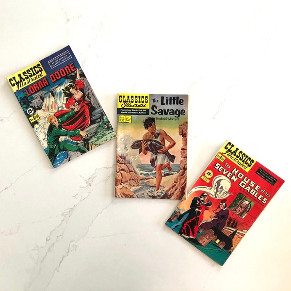 Vintage Classics Illustrated Comic Books