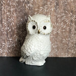 Jolie figurine/statuette hibou en céramique