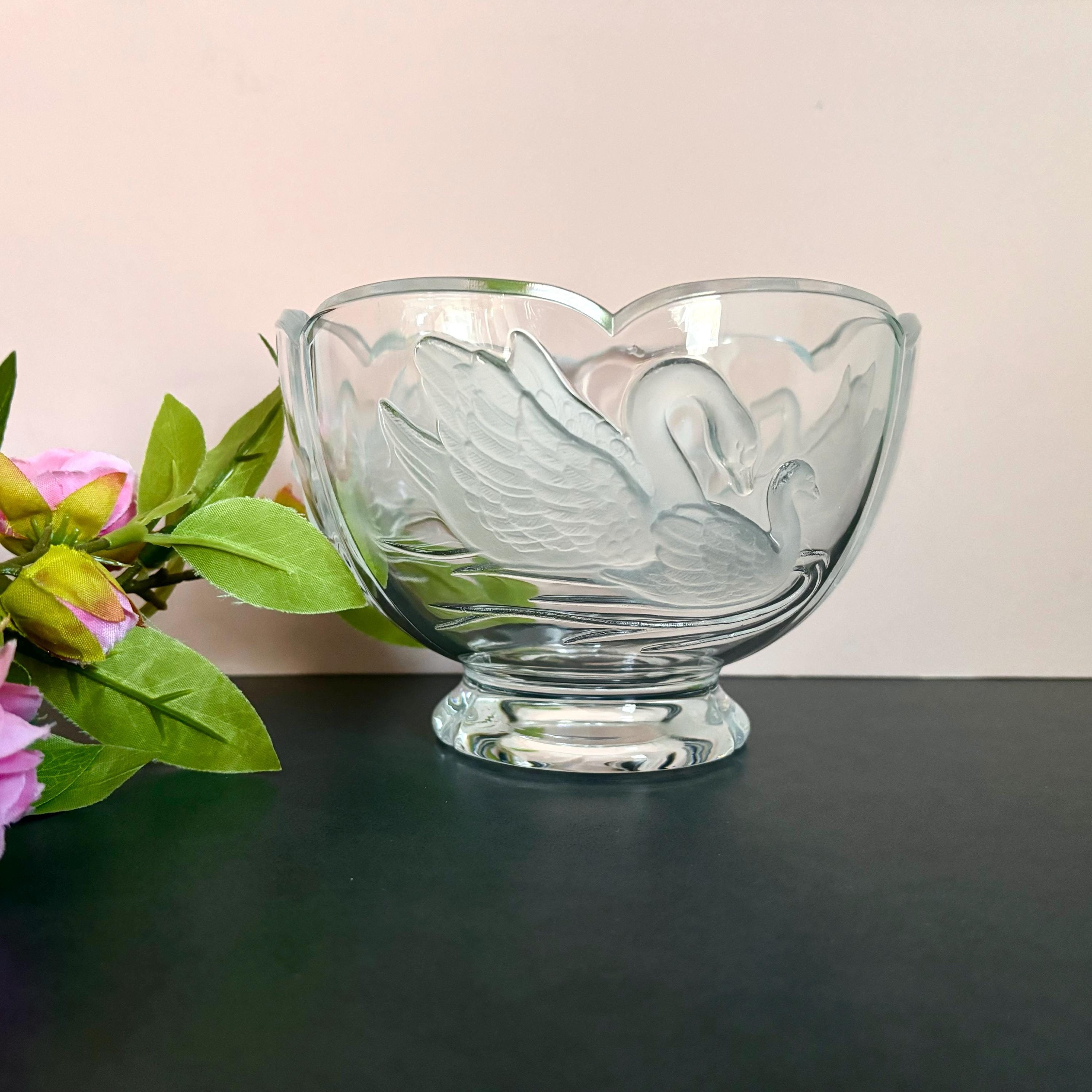 Glass bird bowl lalique - Etsy 日本