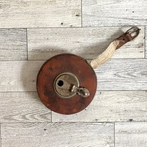 Antique Leather Covered Tape Measure image 2