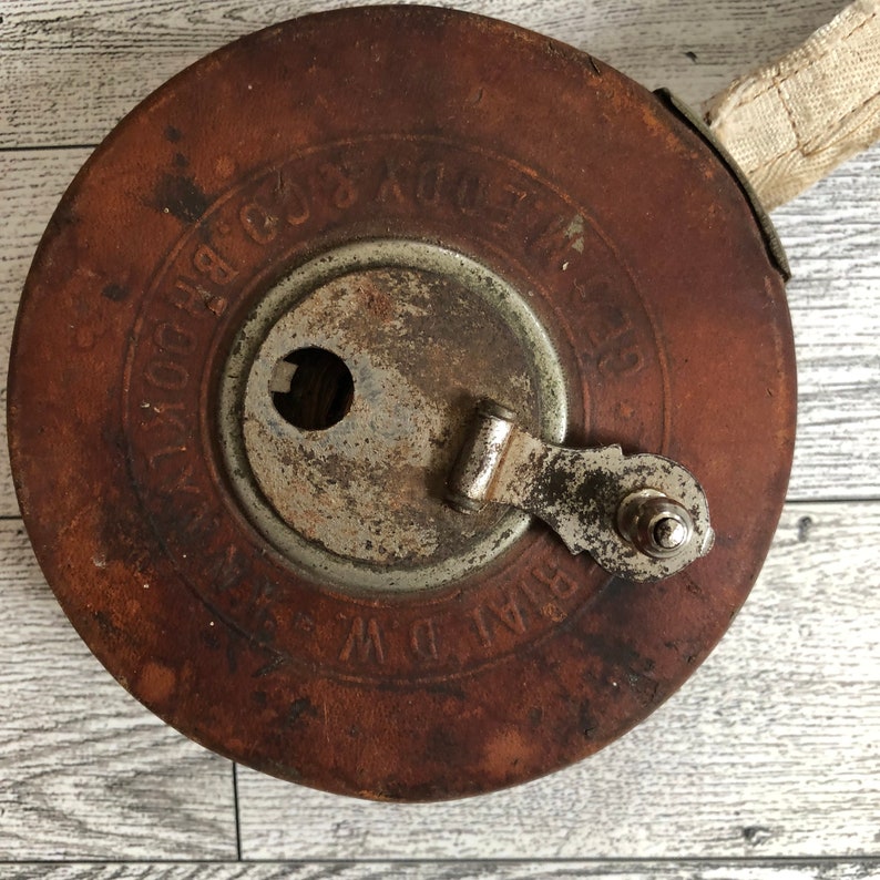 Antique Leather Covered Tape Measure image 4