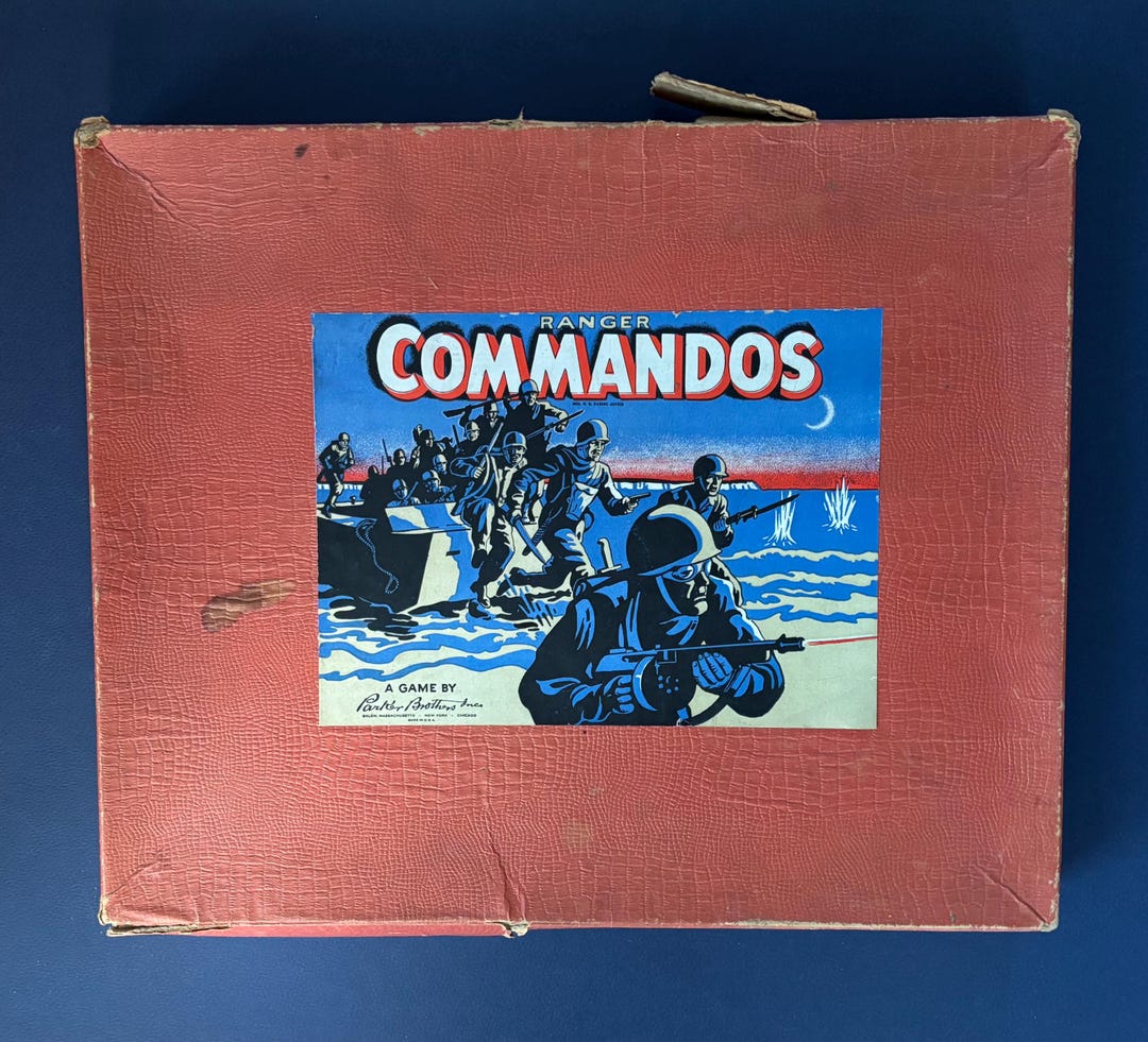 Vintage Ranger Commandos Board Game, 1942, Parker Brothers, Early Issue ...