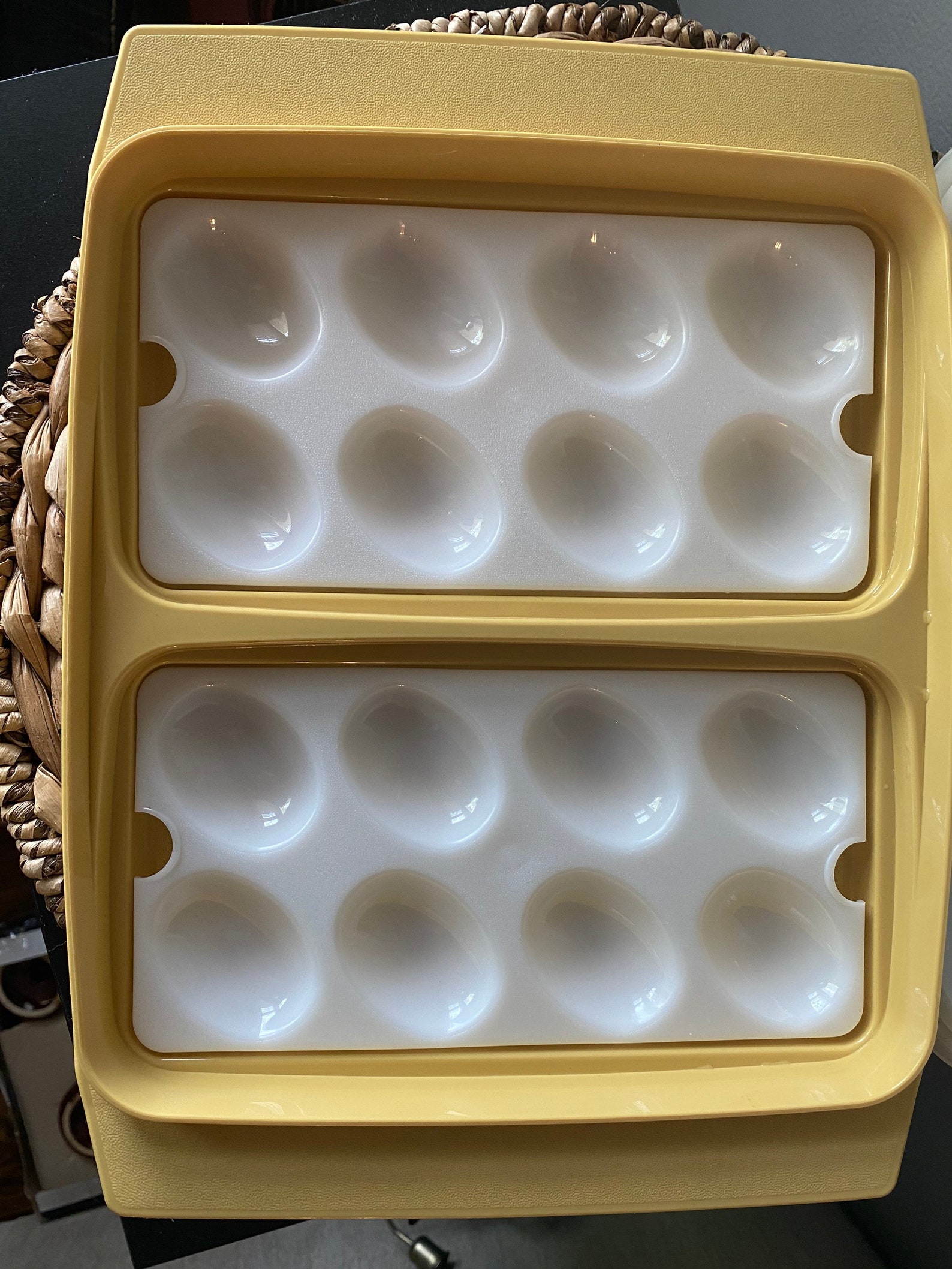 Vintage Tupperware Deviled Egg Tray and Storage Etsy