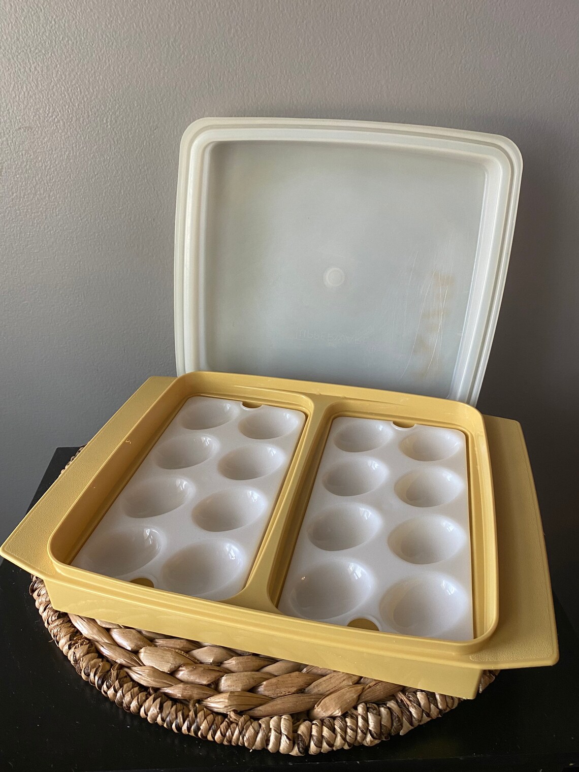 Vintage Tupperware Deviled Egg Tray and Storage Etsy