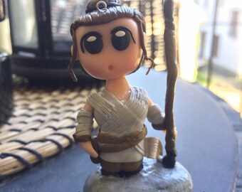 Polymer clay Star Wars Rey figure