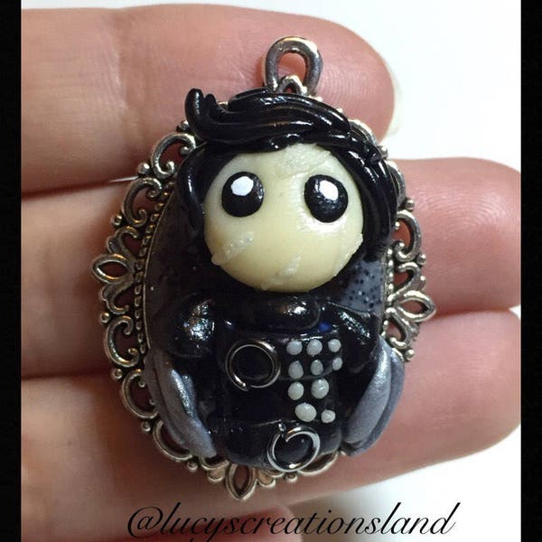 Polymerclay Edward Scissorhands charme