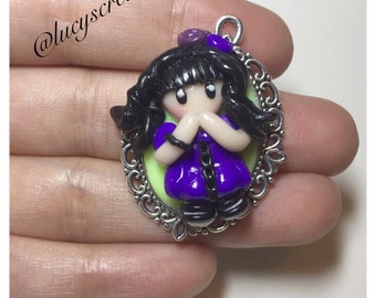 Polymer clay Gorjuss necklace