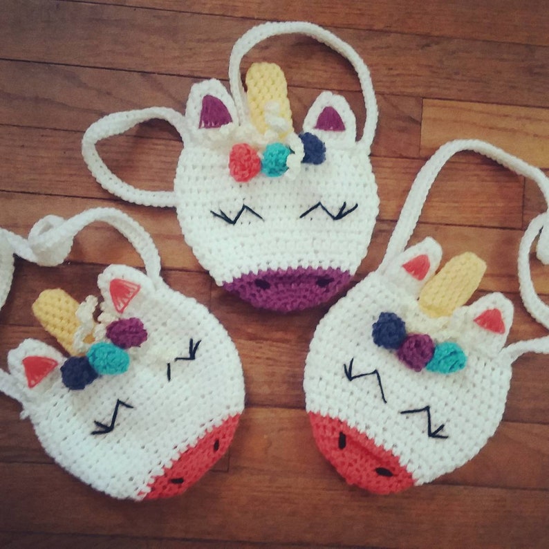 Crochet Unicorn Purse Etsy