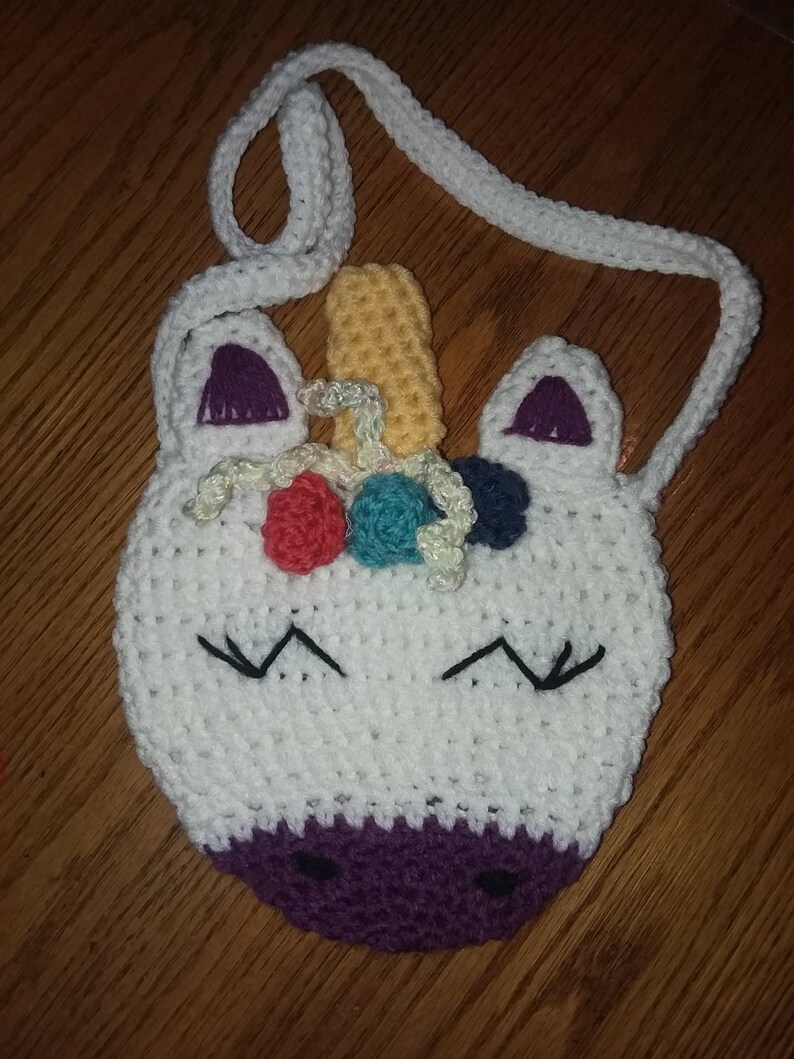 Crochet Unicorn Purse Etsy