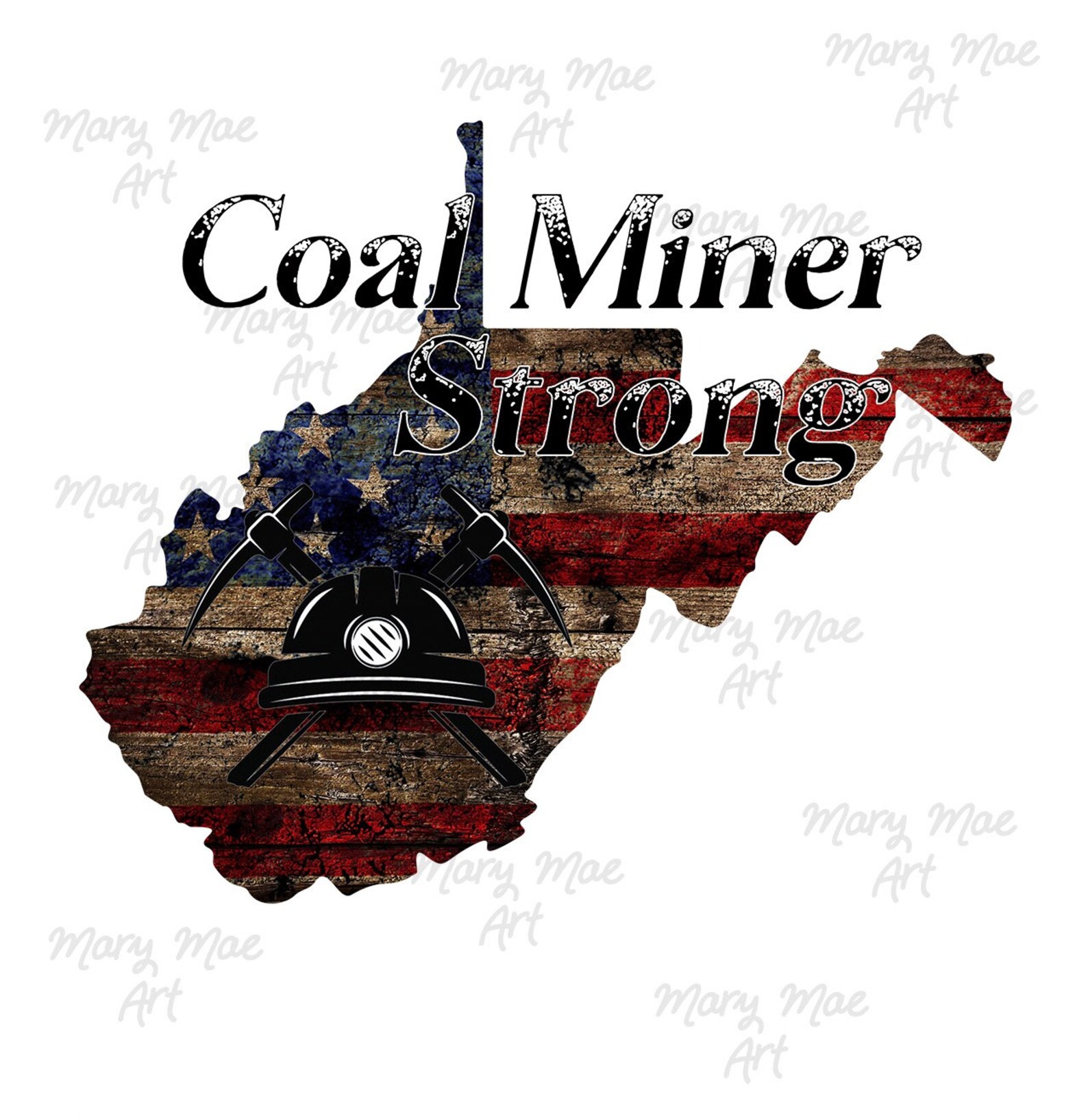 West Virginia Coal Miner Strong Sublimation Png File/digital Etsy