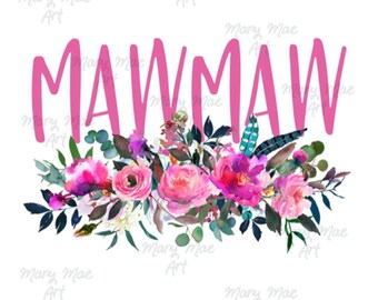 MAWMAW, arquivo png de sublimação, download digital