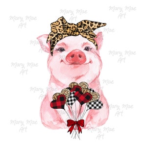 VALENTINE PIG Sublimation png file