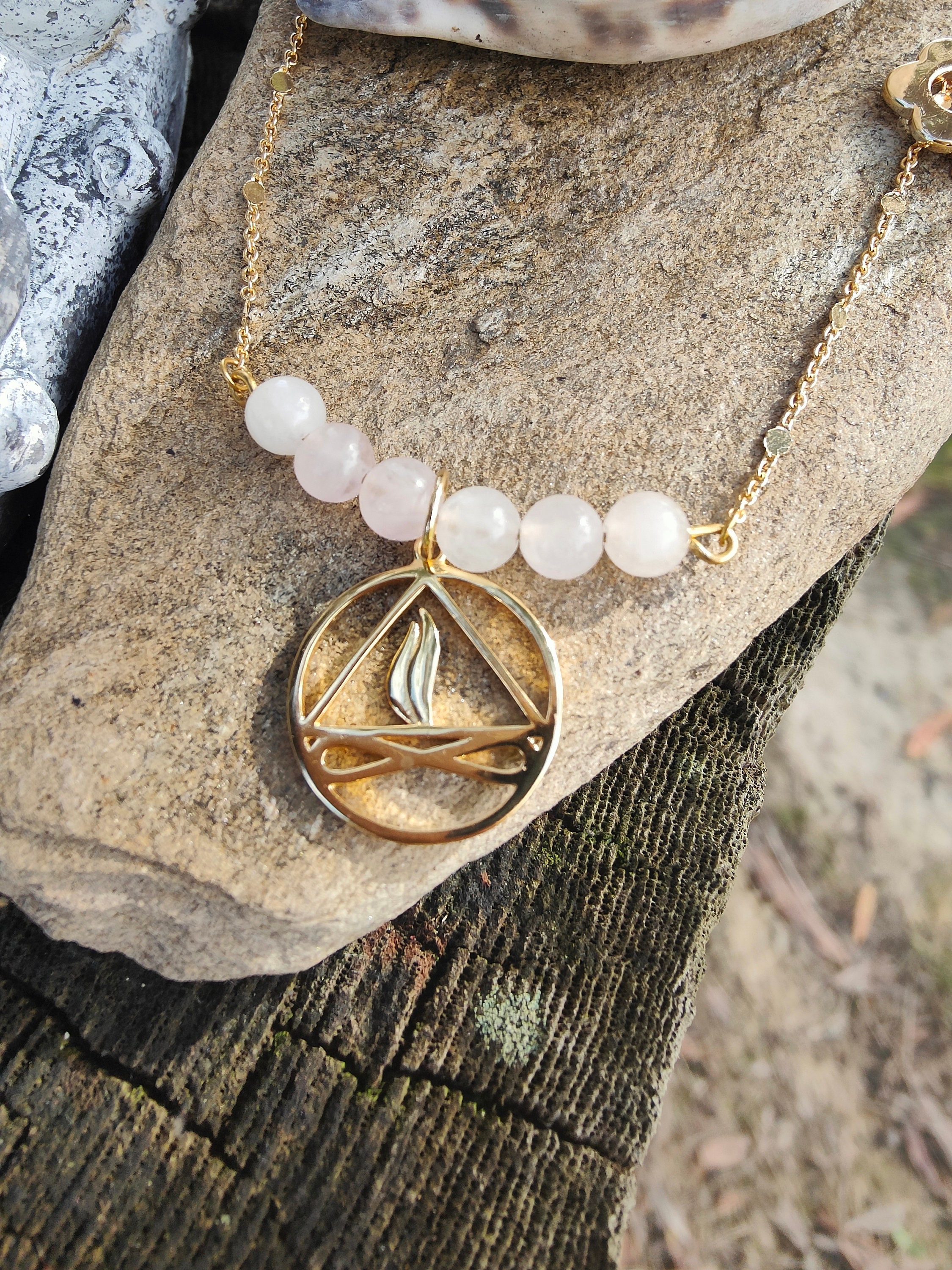Twin Flame Necklace, Sacred Heart Healing. Spiritual and Esoteric