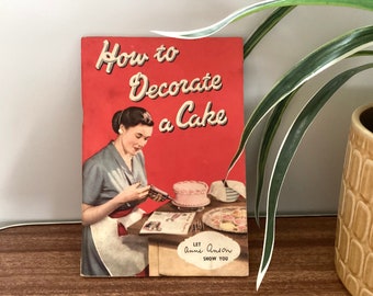 Vintage Cookery Booklet - ''How to Decorate a Cake', Anne Anson, 'Tala' Icing Equipment, Vintage Cake Images, Vintage Cooking Ephemera