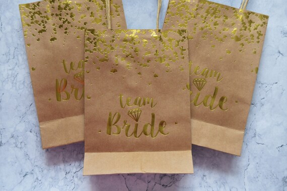 team bride paper bags