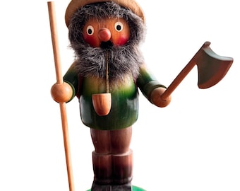 Vintage Steinbach Woodsman Wooden Incense Smoker