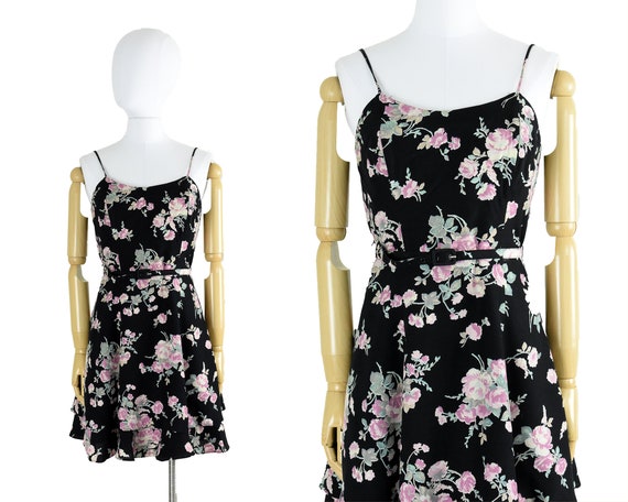 black floral sundress