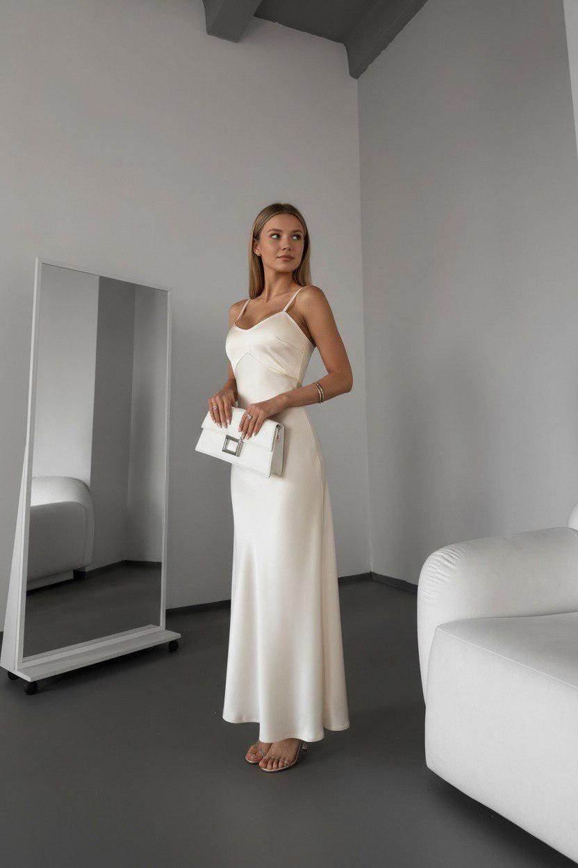 Cream Graduation Dress - Etsy