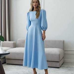 Powder Blue Wedding Guest Dress - Etsy Powder Blue Wedding Guest Dress - Etsy