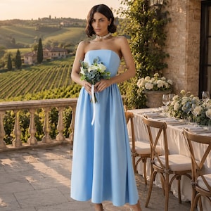 Blue Wedding Dress for Garden - Etsy
