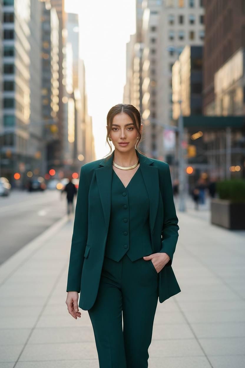slim fit dress slacks Emerald Green Tuxedos in Slim Fit Venice Velvet 34 / S main image 1