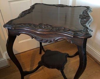 Antique Table with Cabriole Legs