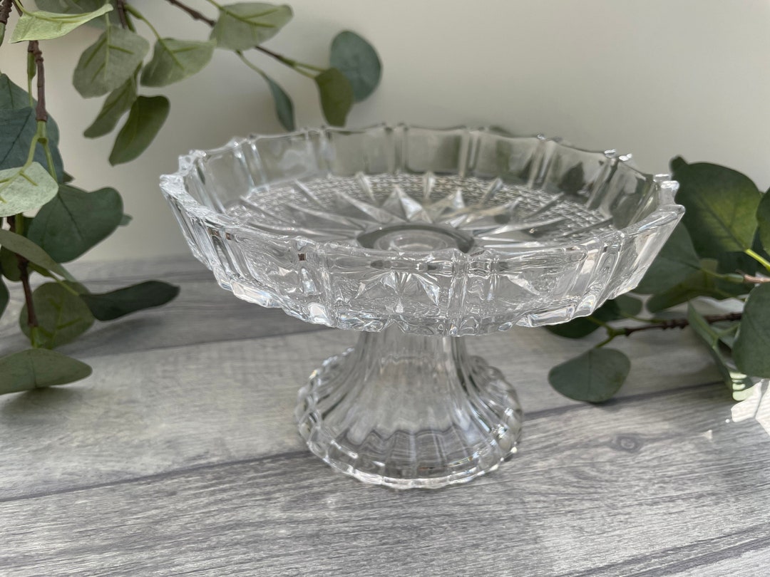 Vintage Cut Glass Serving Bowl/ Sweet Dish Etsy UK