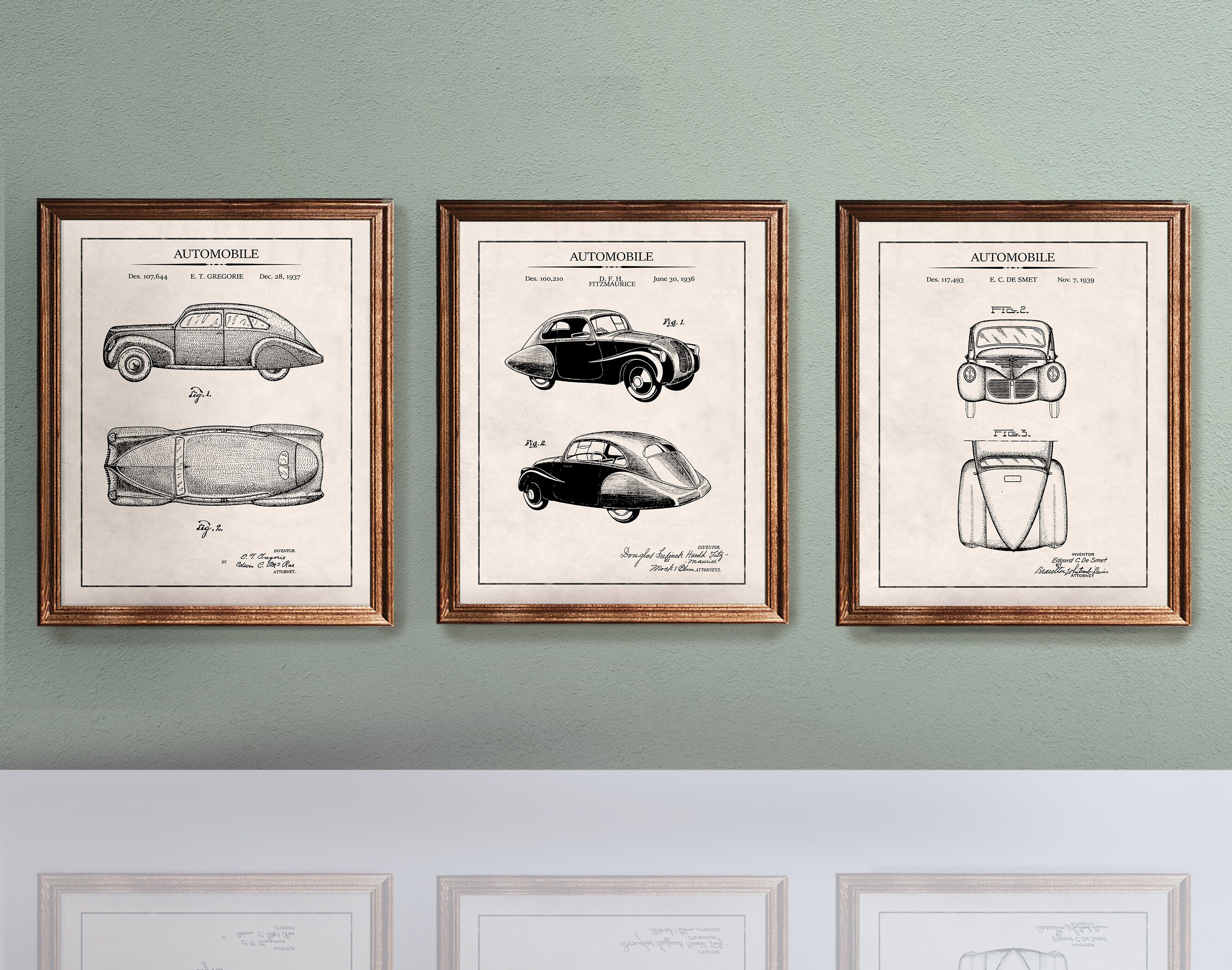 Vintage Car Print Set 30s Cars Vintage Automobile Patent - Etsy