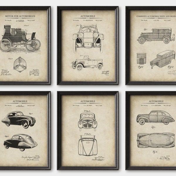 Vintage Car Prints Etsy