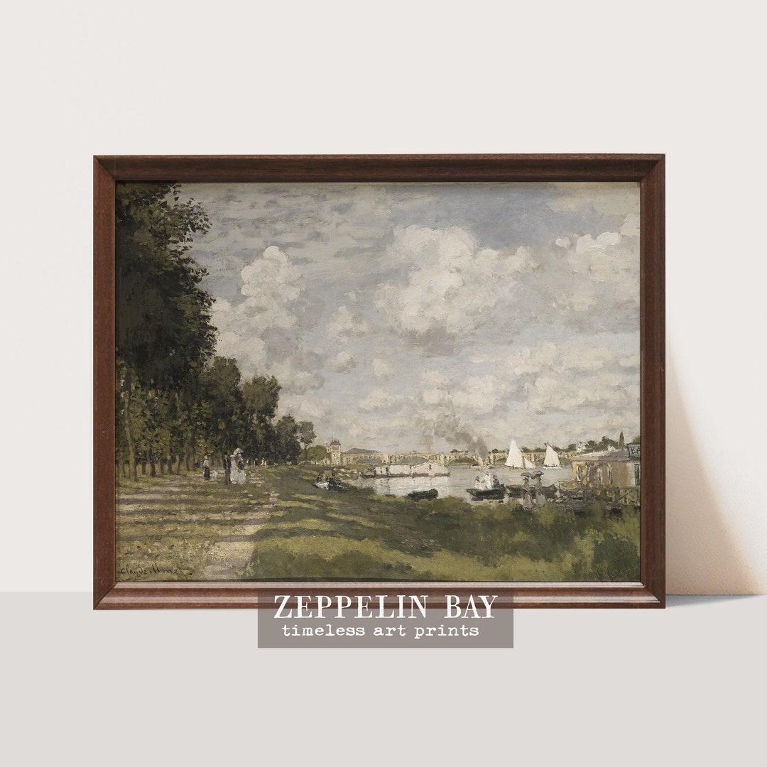 French Country Wall Art, Landscape Painting Reproduction Print | #217