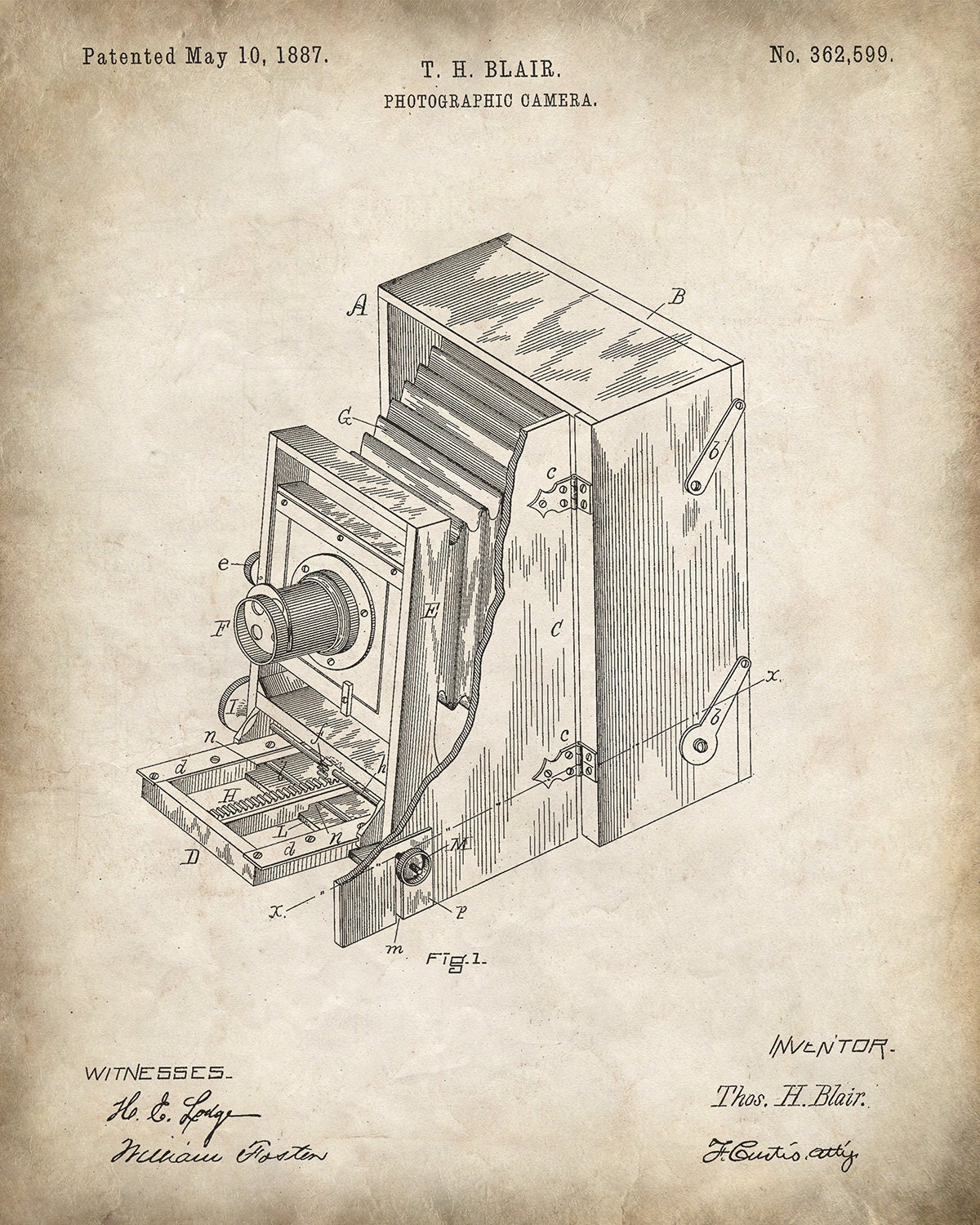 Printable Antique &amp; Vintage Camera Patents Set of 3 | Etsy